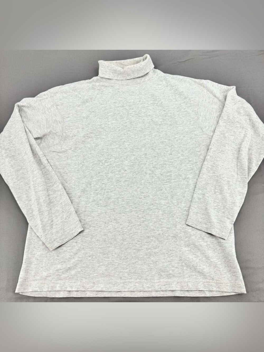 Marithe Francois Girbaud Vintage Grey Turtleneck Long Sleeve Top